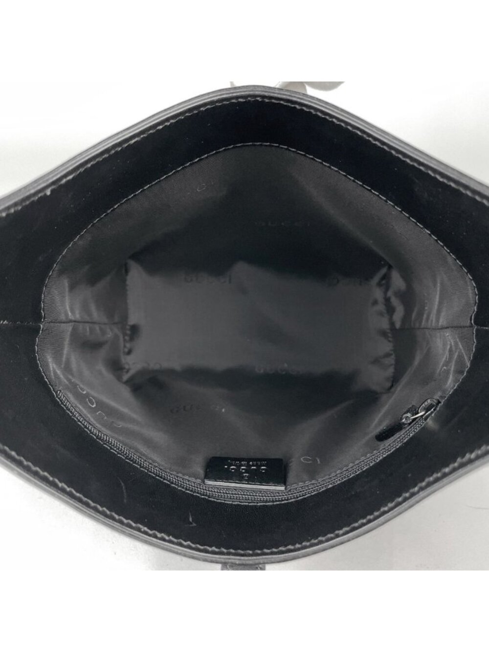 Gucci Jackie Line Shoulder Bag Leather Black - Picture 7 of 7